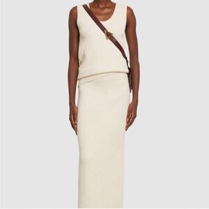 Toteme Cream Knit Skirt set